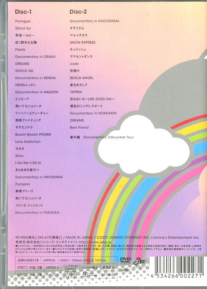 DVD2枚 / NEWS / Never Ending Wonderful Story / G00018686