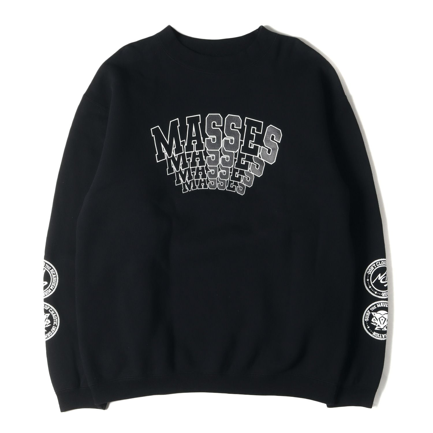 MASSES マシス スウェット サイズ:L 19AW ブランドロゴ クルーネック スウェットシャツ SWEAT CREW ブラック 黒 トップス  トレーナー【メンズ】 - メルカリ