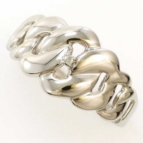 K10WG リング ring 指輪 9.5号 ダイヤ 0.01 総重量約1.3g