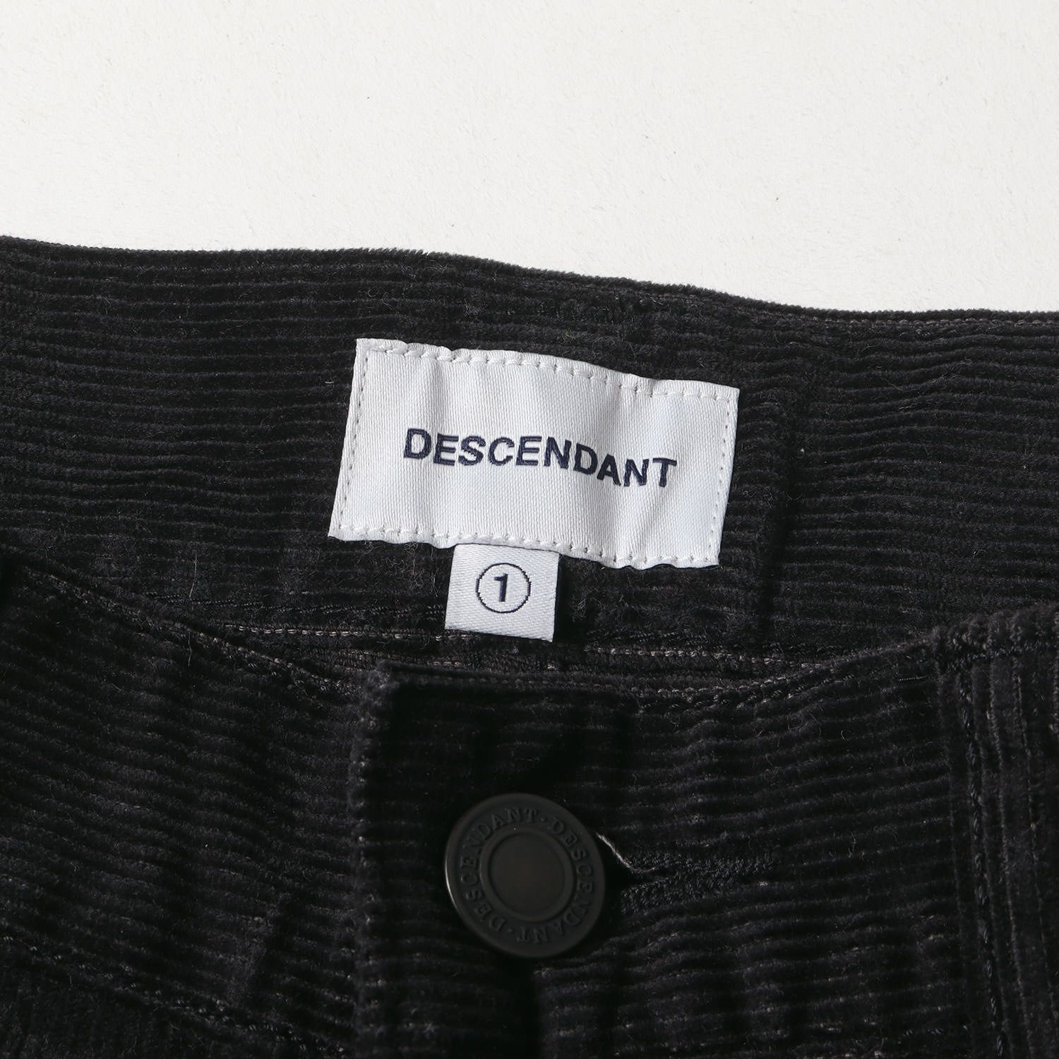 パンツ DESCENDANT 1993 CORDUROY TROUSERS DESCENDANT 1993 CORDUROY TROUSERS 黒L新品