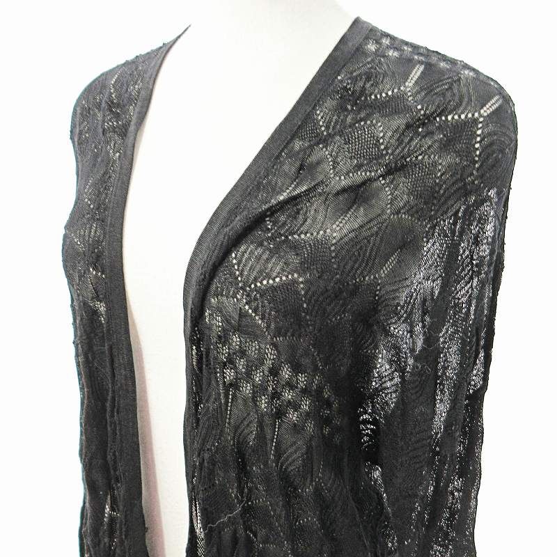 DES PRES コットンギマレース ロングカーディガン黒 楽天市場】【SALE／30%OFF】ダブルレイヤードニット Vネック