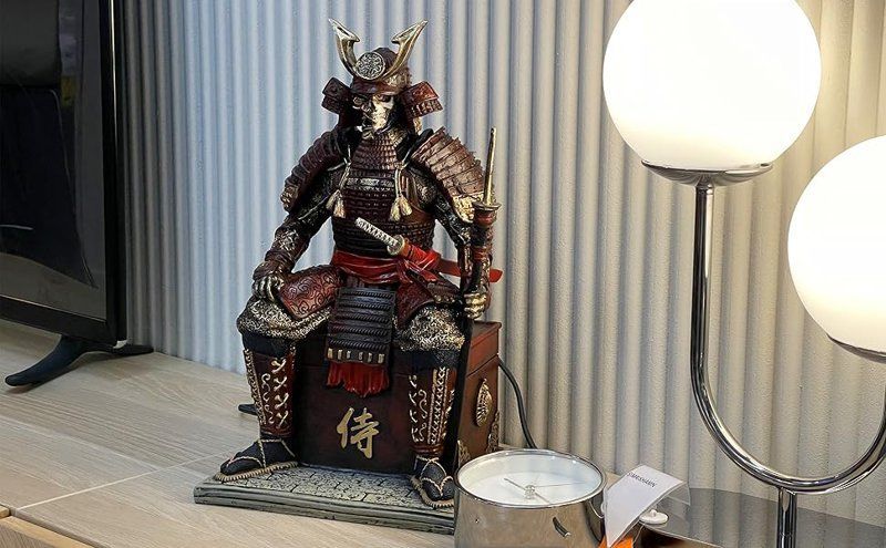 中世古代日本サムライ侍不死身の戦士 レジン像ホーム装飾置物工芸品