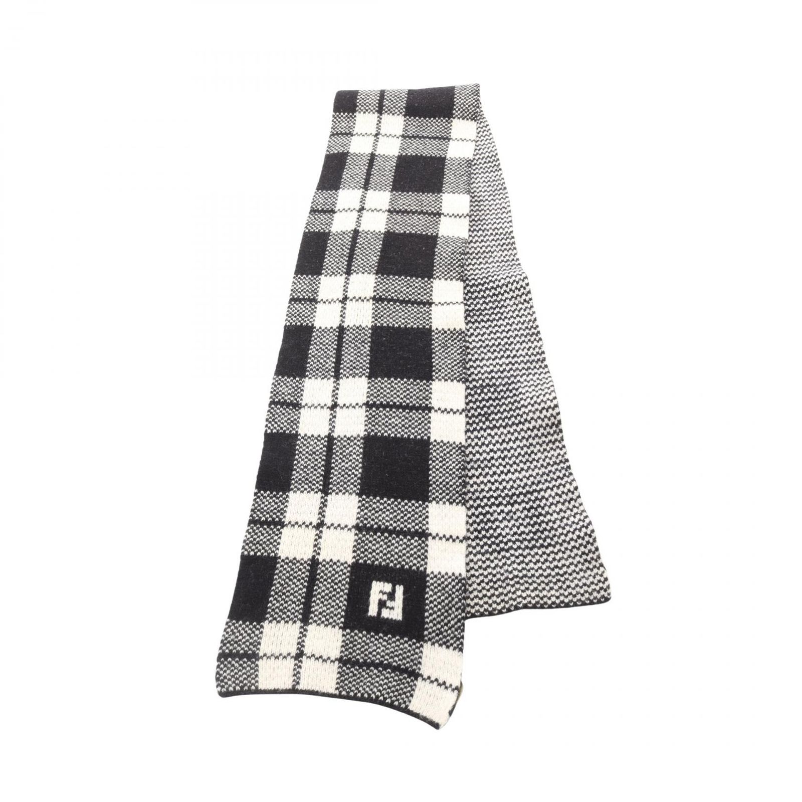 フェンディ FENDI マフラー FFロゴ FXS346 ブラック ウール マフラー フェンディ FENDI マフラー FFロゴ FXS346 ブラック ウール マフラー