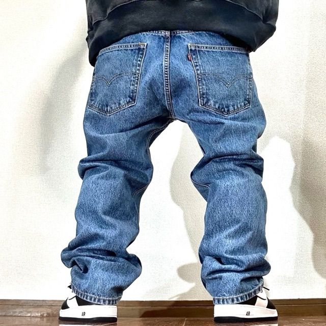LEVI’S〈504 バギーデニムパンツ 05年製 W36 ワイド 濃紺 極太〉 36a1974e7f9b4b8a15e318ea81018e