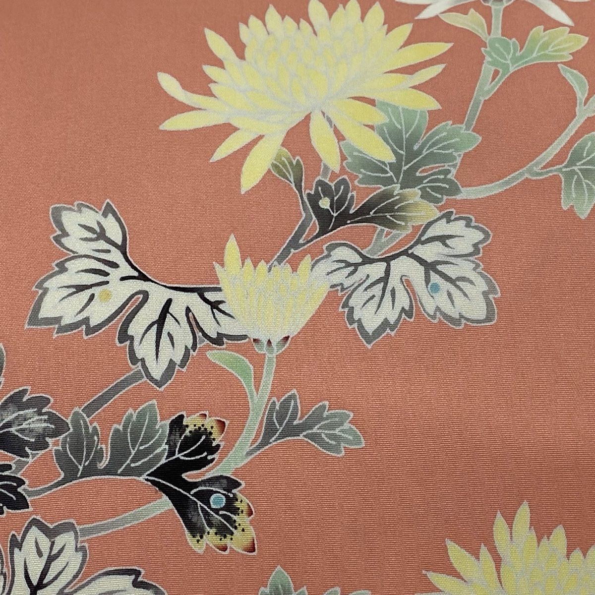 作家物 手描友禅 羽田登喜 鴛鴦と草花の開き名古屋帯 【公式通販】