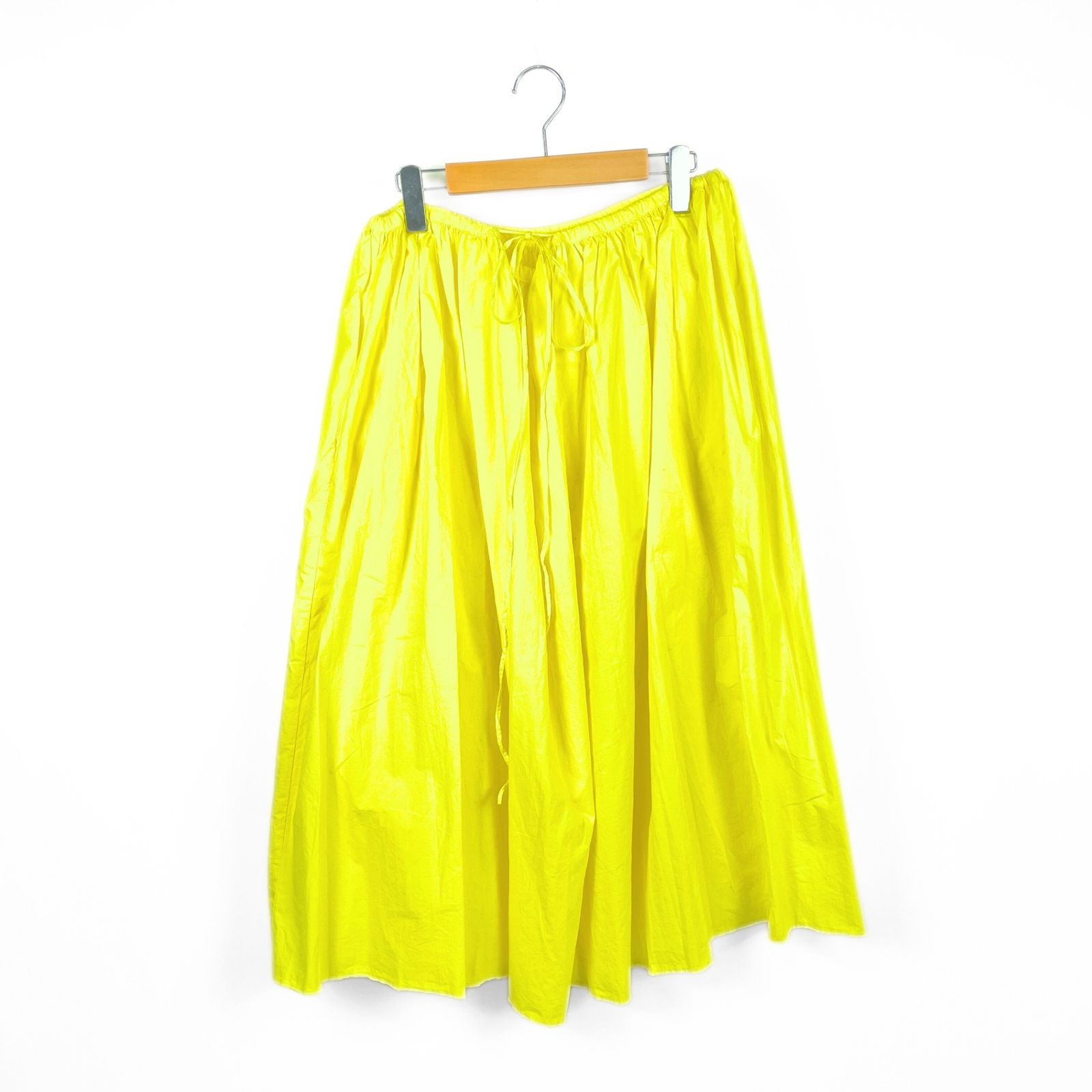 MANUELLE GUIBAL JOUNAL STANDARD LUXE マニュエルギバル ジャーナルスタンダードラックス 21-060-450-0006-3-0 EASY SKIRT イージースカート サイズ2 イエロー