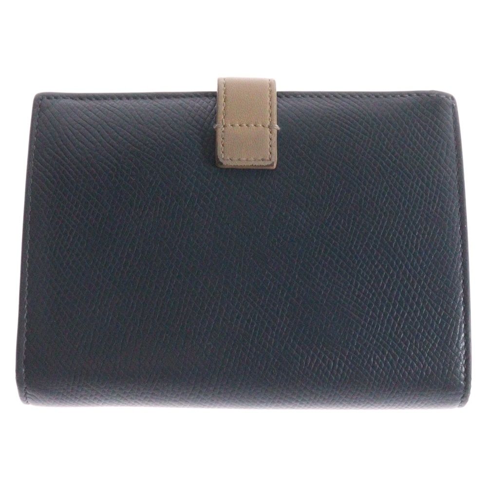 CELINE ネイビー レザー 二つ折り財布 CELINE (セリーヌ) 二つ折り財布 ウォレット カードケース