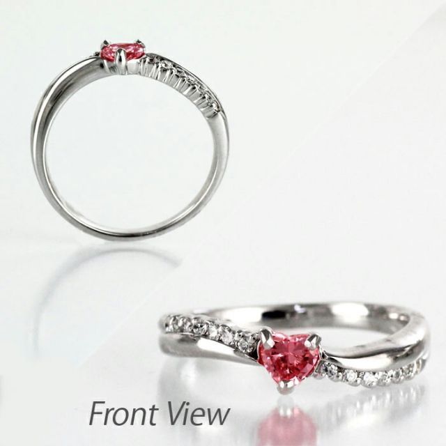 Pt900 プラチナ900 ダイヤ リング 指輪 ハートシェイプ りおちゃん様