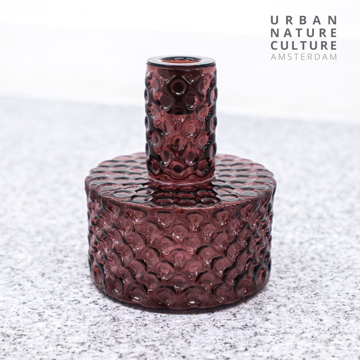 URBAN NATURE CULTURE アーバン ネイチャー カルチャー Candle h er Belo Fudge キャンドル ホルダー ベロ ファッジ ガラス ブラウン