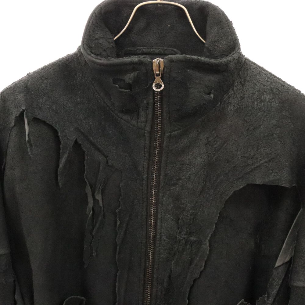 DIESEL (ディーゼル) L-HESSE DISTRESSED LEATHER JACKET ディストゥ