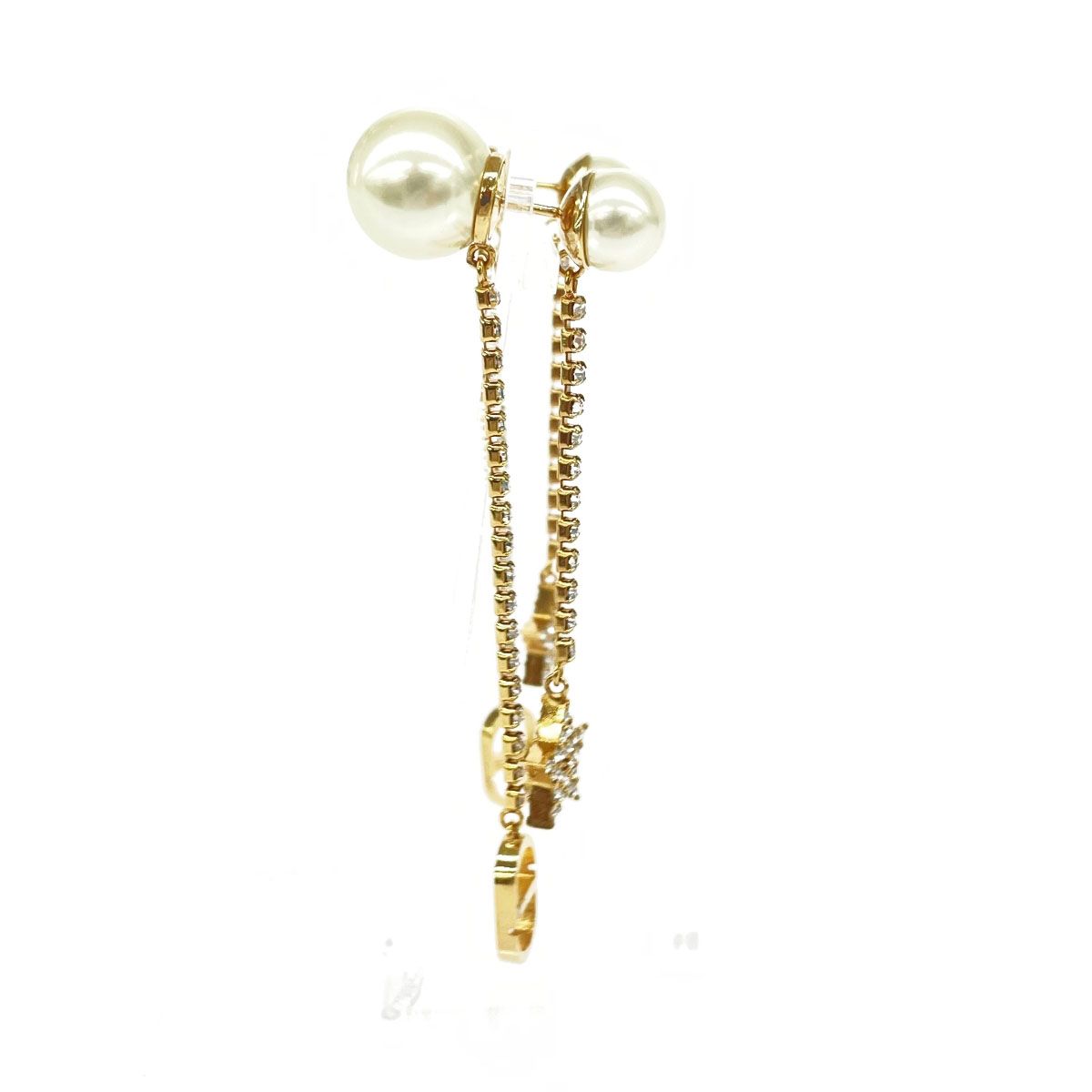 良好 Christian Dior クリスチャンディオール ピアス ゴールドカラー