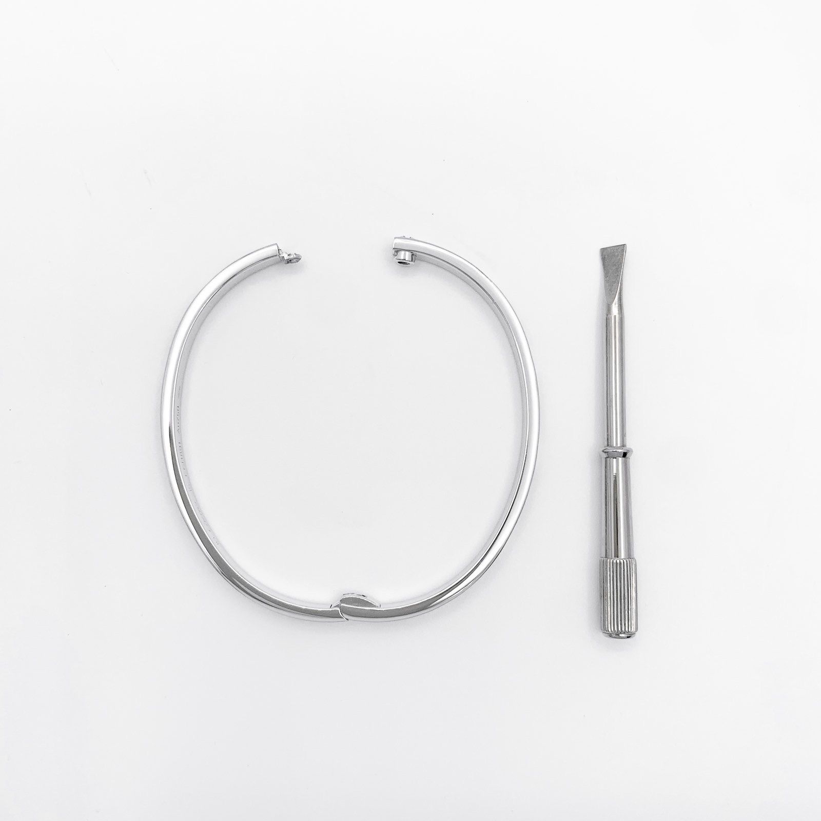 保証書付】カルティエ ラブブレス #15 SM WG ダイヤ 15 K18WG  