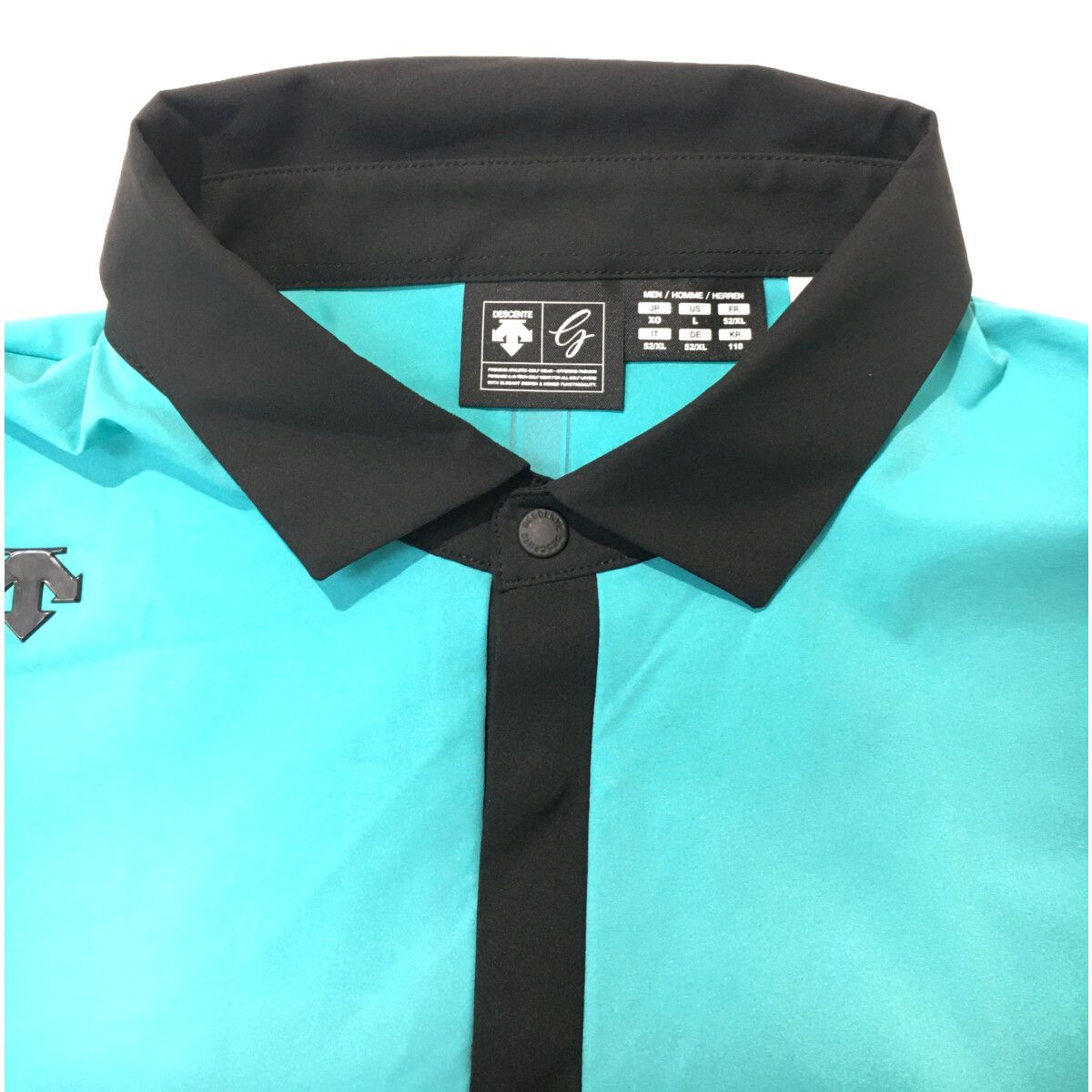 coco 中古 デサントゴルフ DESCENTE GOLF メンズ 半袖ポロシャツ XO 青系×黒 coco 中古 デサントゴルフ DESCENTE GOLF メンズ 半袖ポロシャツ