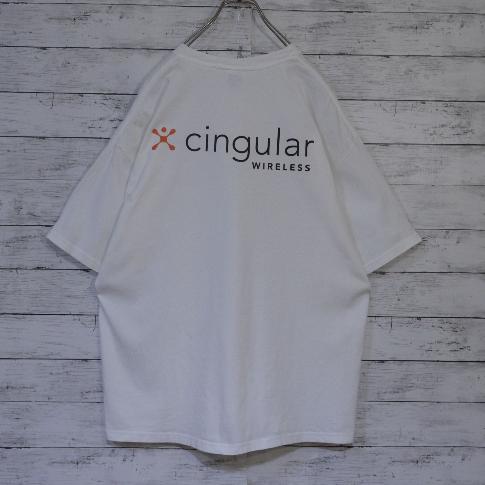 Hanes ヘインズ XL ホワイト cingular WIRELESS シンギュラー 