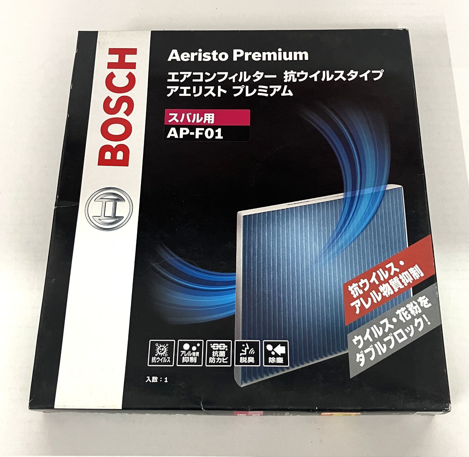『未使品1点限り』BOSCH エアコンフィルター 抗ウイルスタイプ アエリスト プレミアム スバル用 AP-F01