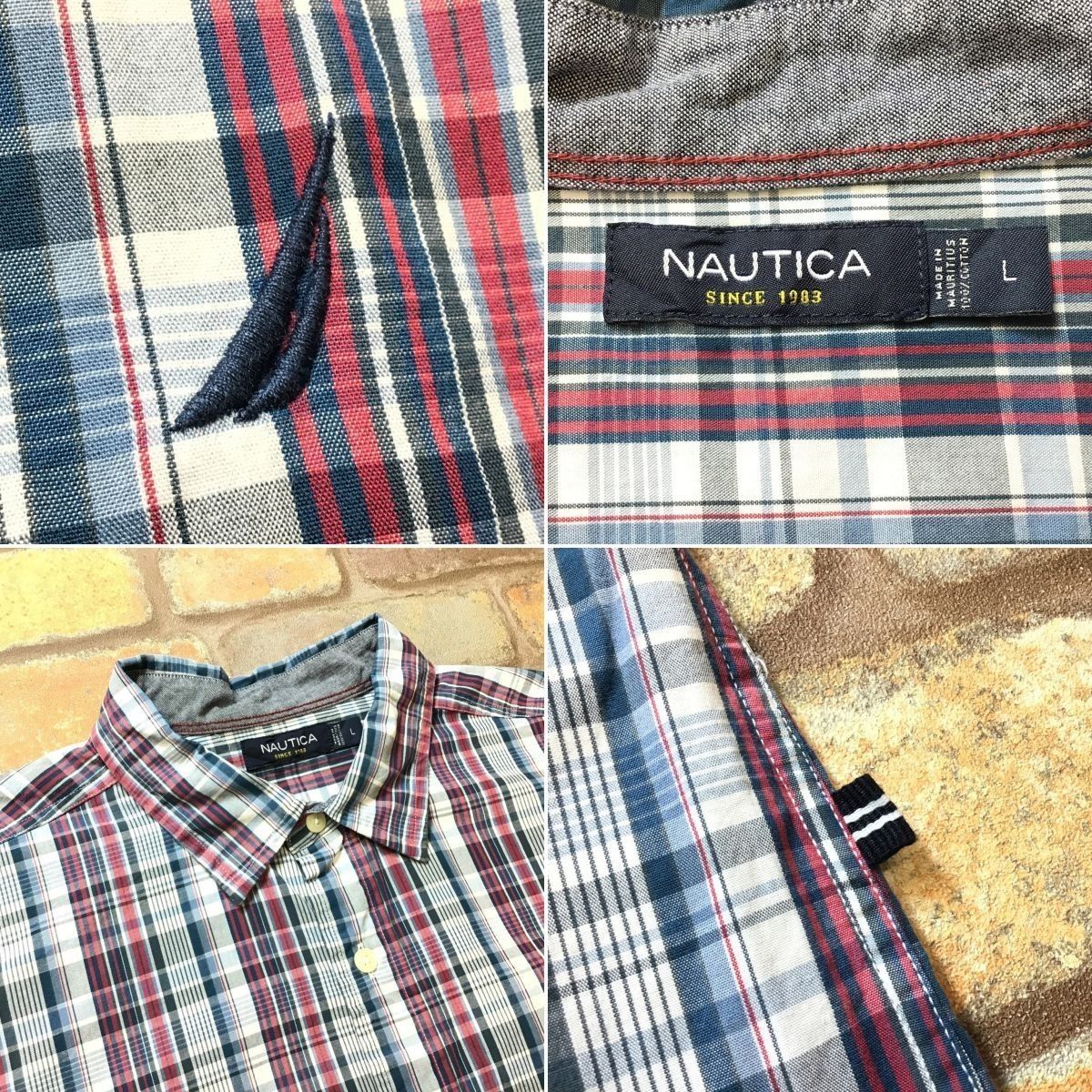 ME6-401☆アメリカ古着 大きいサイズ☆良品【NAUTICA ノーティカ】胸