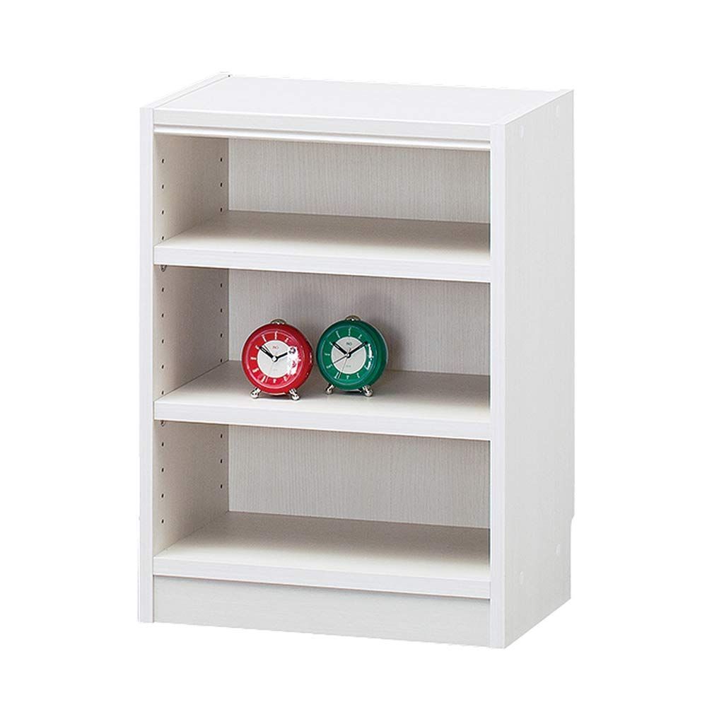 数量 本棚 豊富なサイズ でどんな部屋にも合わせやすい 棚板耐荷重10kg ホワイト シェルフ 木目 幅44 自由なフリーラック 高さ60 奥行29cm 白井産業 TNL-6044WH タナリオ