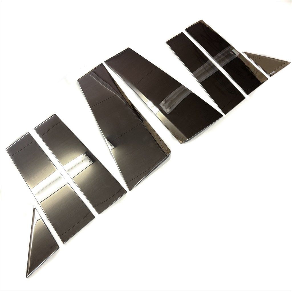 【安心の国内正規商品】 アルファード 40系 ヴェルファイア 40系 ピラーカバー ガーニッシュ メッキ 鏡面仕上げ ドレスアップ エアロ 外装 カスタム パーツ 8pcs ステンレス 費用対効果が高い