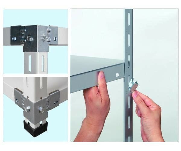 福富士 業務用 収納スチールラック ハイグレード式 70kg 横幅60 奥行60 高さ90cm 4段 RHG70-09066-4 MARWIL-DEMENAGEMENTS_CH