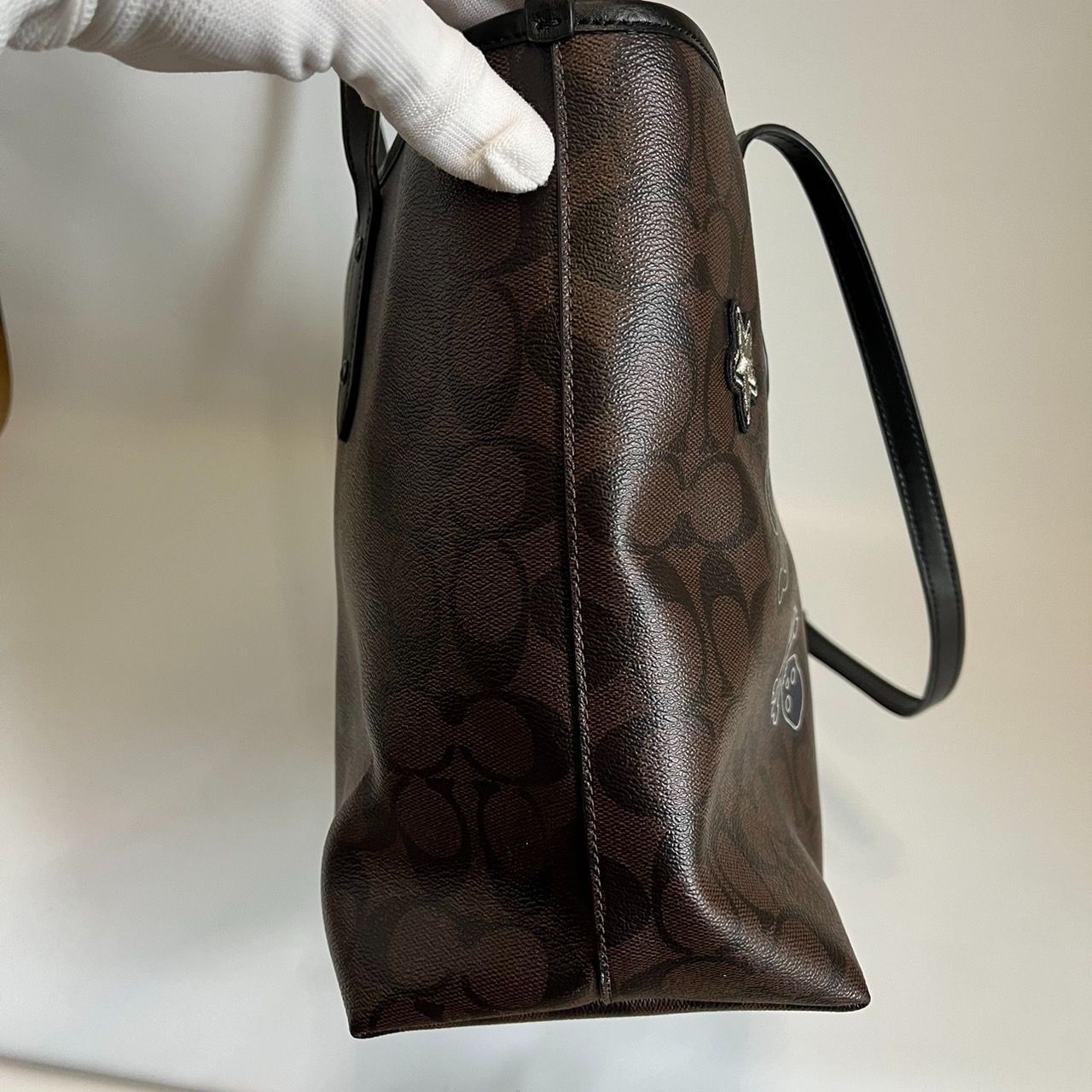 極美品】COACH コーチ トートバック シグネチャー ワッペン