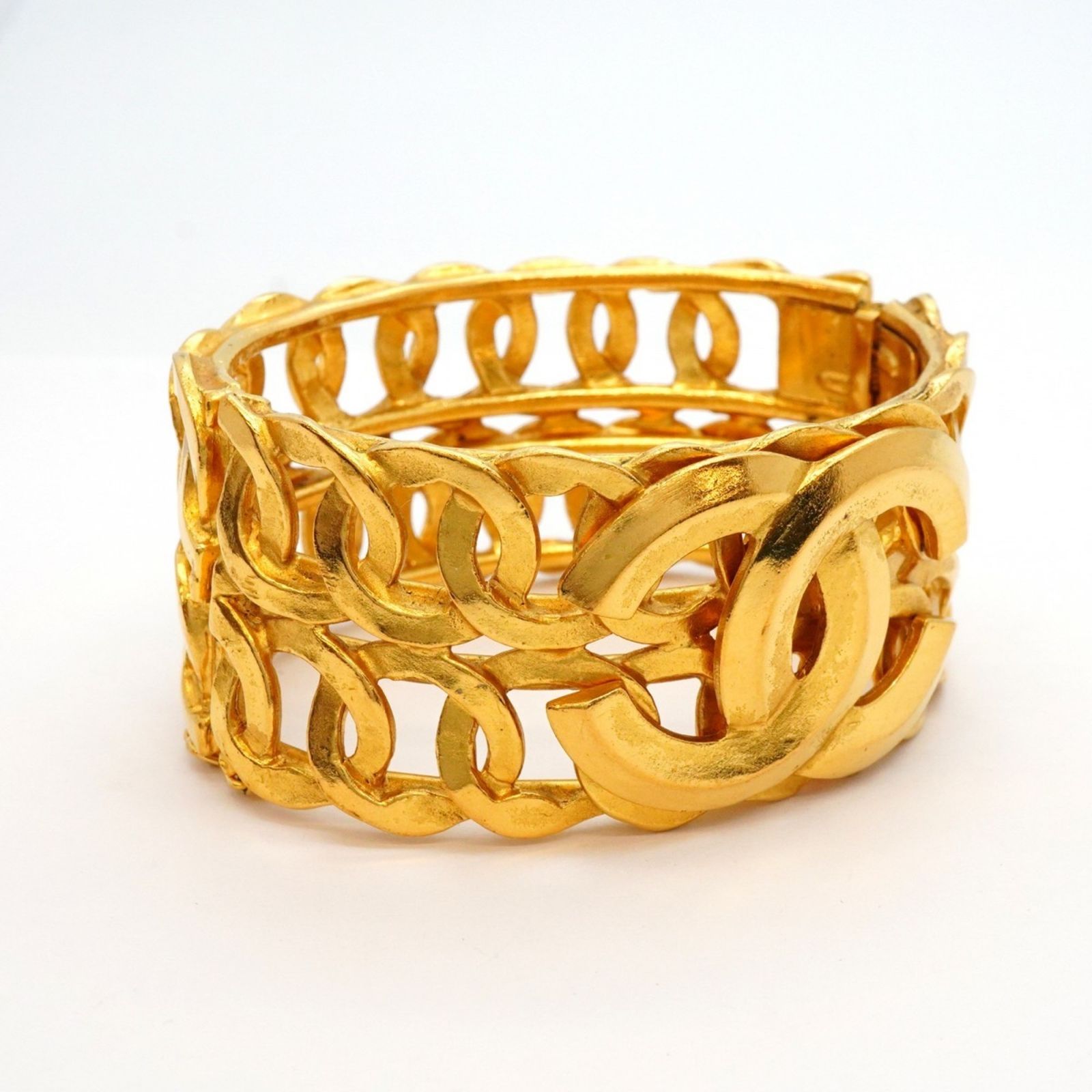 シャネル Chanel シャネル バングル ココマーク GPメッキ ゴールドレディース