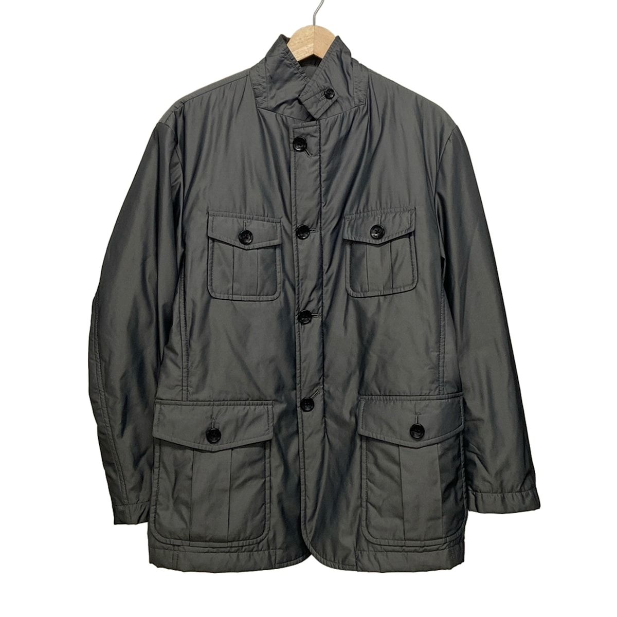 Burberry LONDON バーバリーロンドン ブルゾン サイズM メンズ - グレー 長袖|ジップアップ|中綿|秋|冬