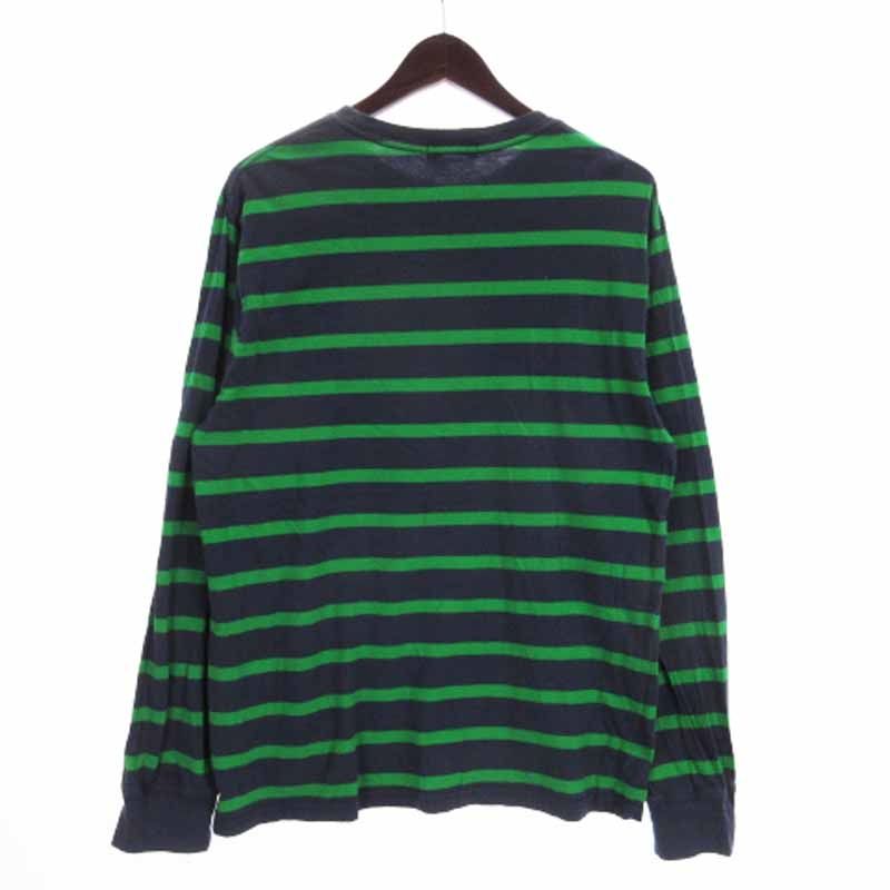 ★ポロ ラルフ ローレン POLO★長袖Tシャツ ロンT ボーダー グリーン★S ポロ ラルフローレン POLO RALPH LAUREN ロンT Tシャツ 長袖