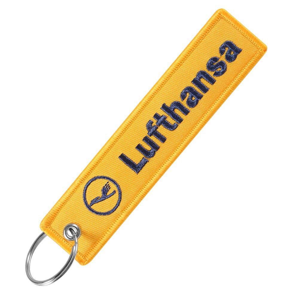 ルフトハンザ/Lufthansa(黄) フライトタグキーホルダー - メルカリ