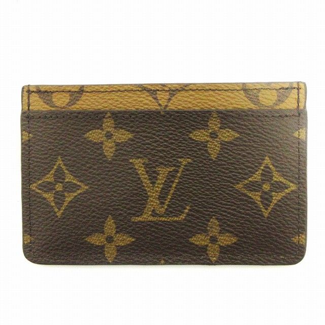 ルイヴィトン LOUIS VUITTON 美品 モノグラム リバース ポルト カルト  