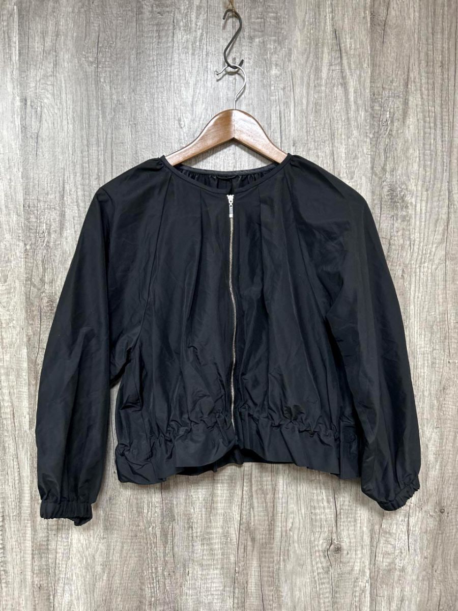 ANAYI アナイ ショート丈 ブルゾン ジャケット size38/黒