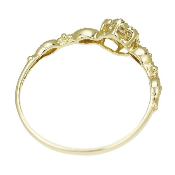 K18YG ダイヤモンド リング 0.16ct フラワー - メルカリ