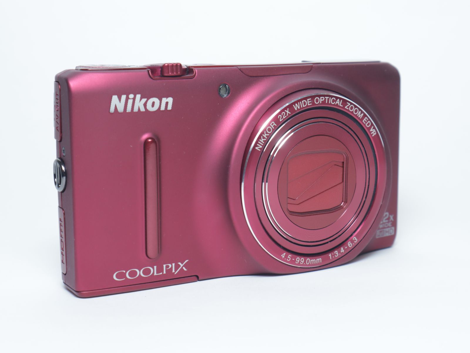 1034□美品□ Nikonニコン Nikon デジタルカメラ COOLPIX S9500 レッド