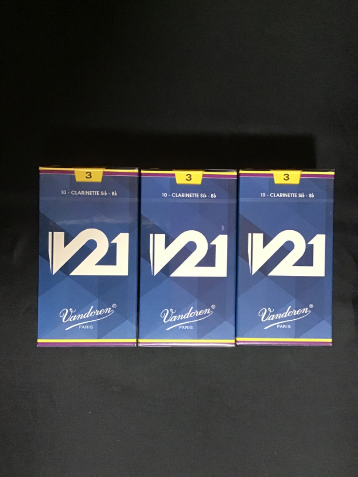 3箱セット バンドーレン B♭クラリネット リード V21 3