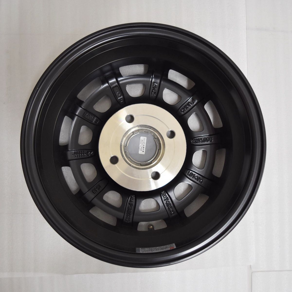 4穴 PCD100 12インチ 4.00B +43 φ67 H4 MOTOR X1 共豊（KYOHO