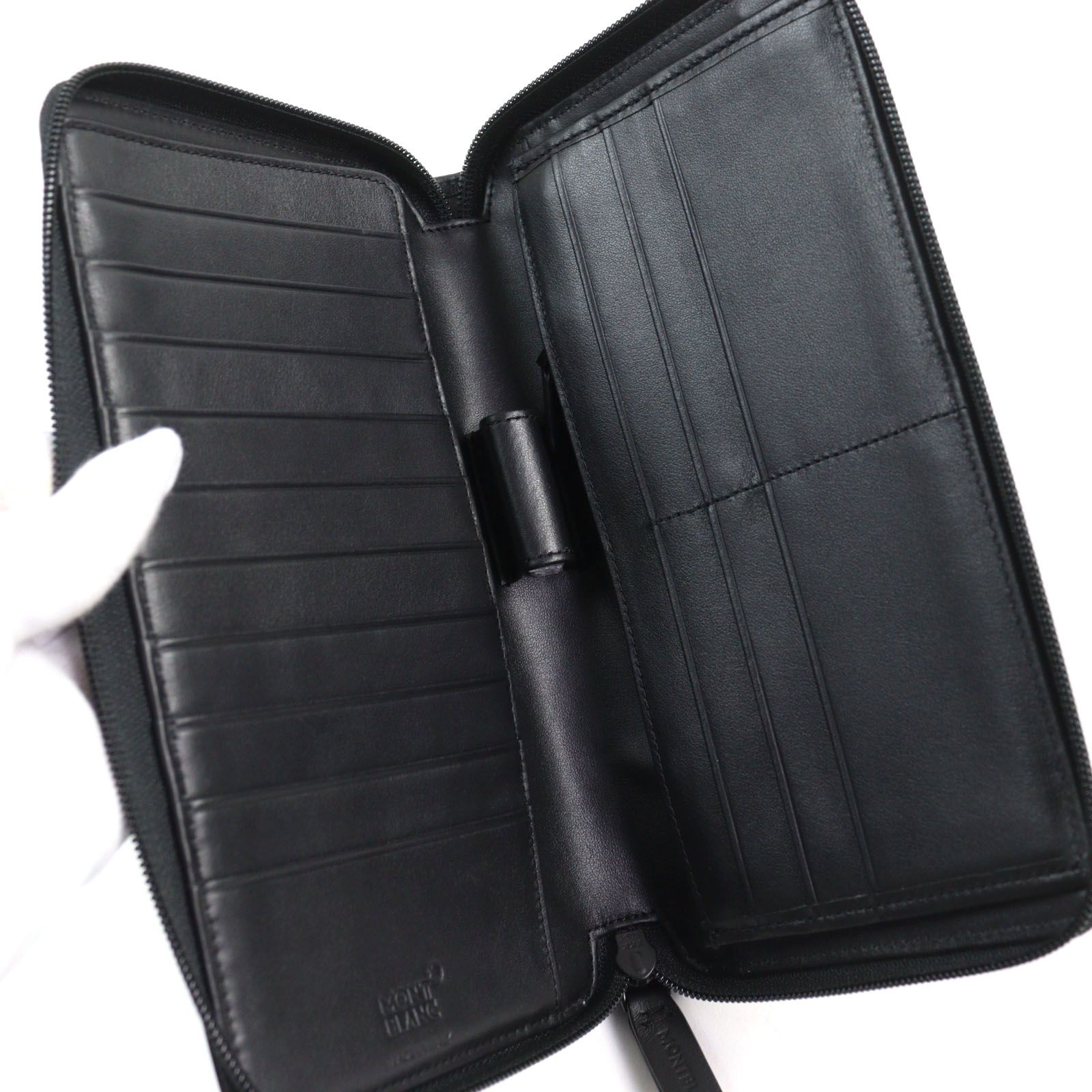 モンブラン 115841 ナイトフライト トラベルウォレット ラウンドジップ 未使用品○MONTBLANC モンブラン 115841 ナイトフライト