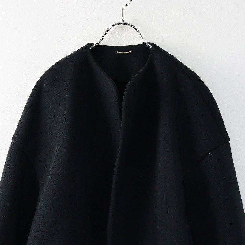 Plage 23ss スポンジショートコート　ブラック　美品 定価2.9万 2023SS プラージュ Plage スポンジショートコート/ブラック