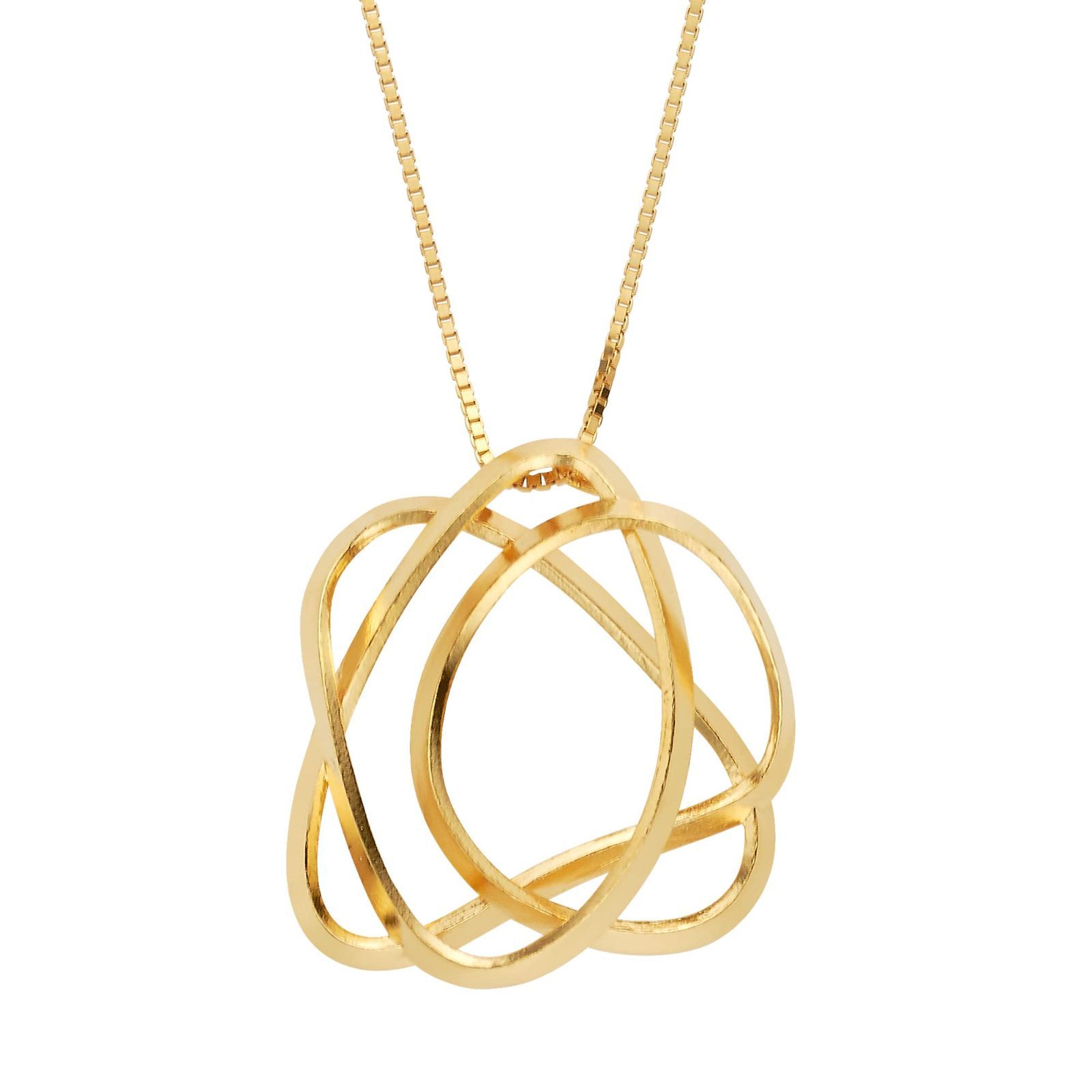 在庫処分 Kuma Kengo MAYU GURU-GURUネックレス Silver925 ヴァンドーム青山 KM8N009860SI イエローゴールド