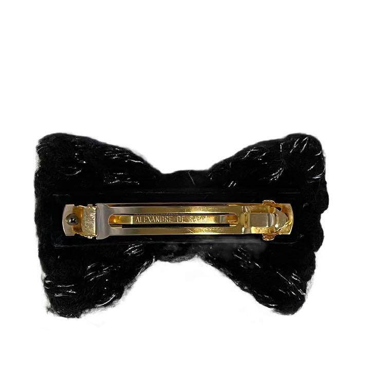 ALEXANDRE DE PARIS　バレッタ　ウール　リボン バレッタ (8 cm)｜ALEXANDRE DE PARIS（アレクサンドル ドゥ パリ）