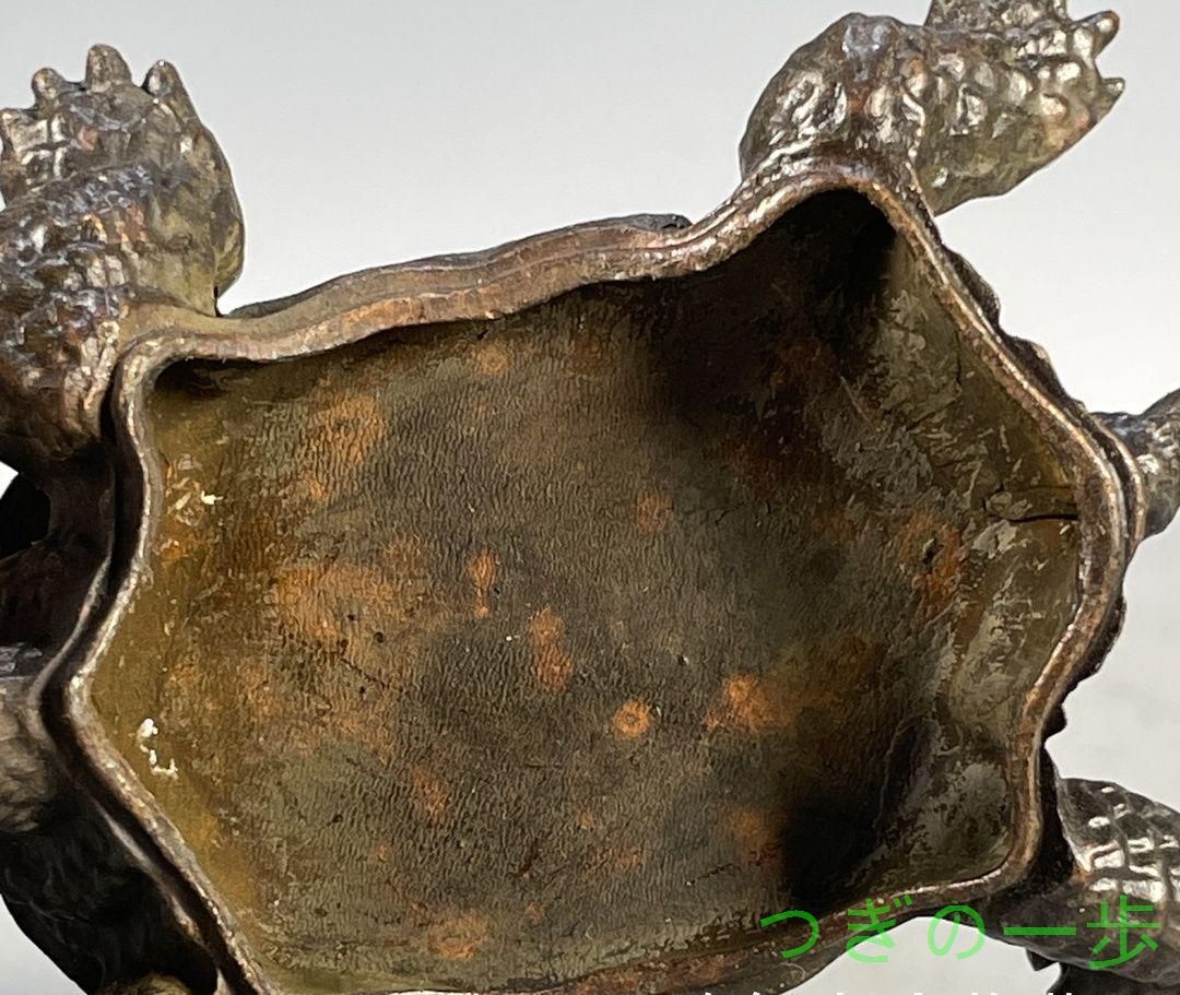 銅 細工 金銭竜亀 茶道香炉 装飾品 工芸品 置物 銅 細工 金銭竜亀 茶道香炉 装飾品 工芸品 置物