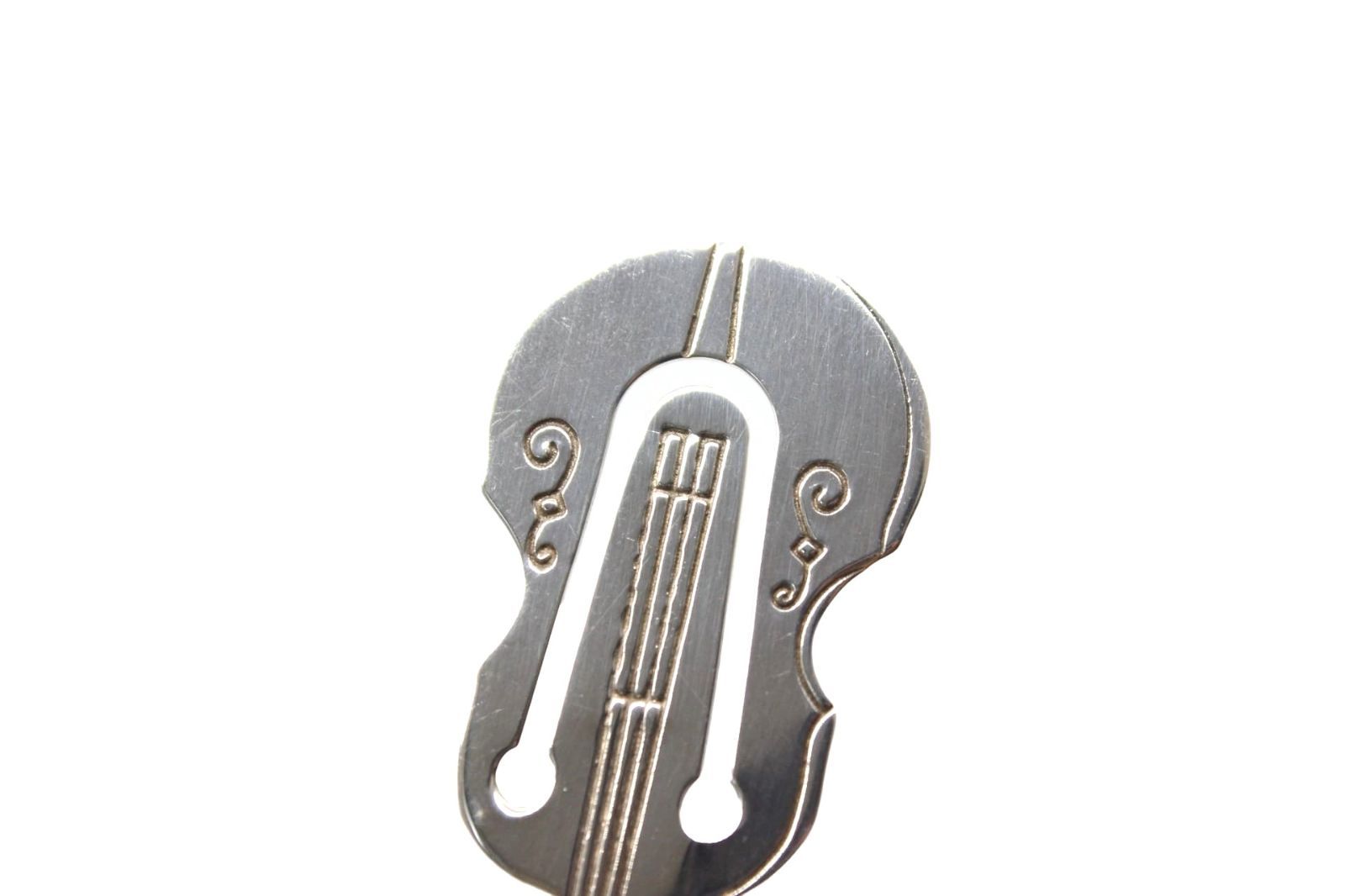 ティファニー バイオリン ブックマーク ブックマーカー マネークリップ シルバー お札 財布 ロゴ SKLAD-KIRPICHA_RU