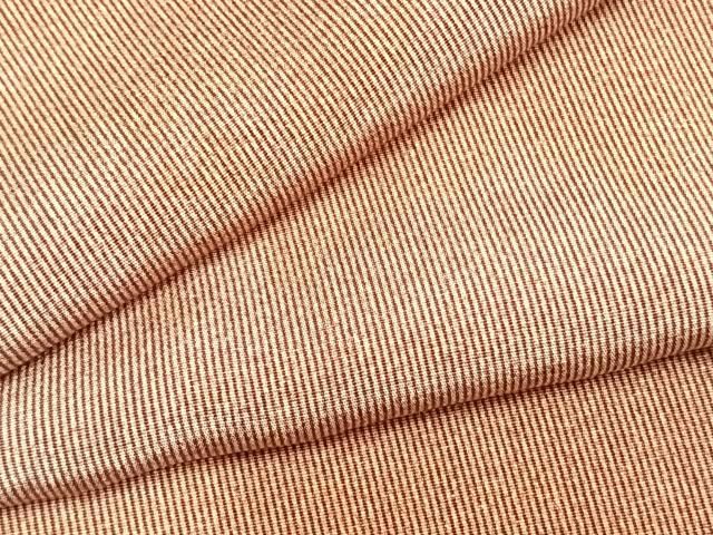 平和屋着物▽上質な小紋 単衣 縞 正絹 AABC0331fy