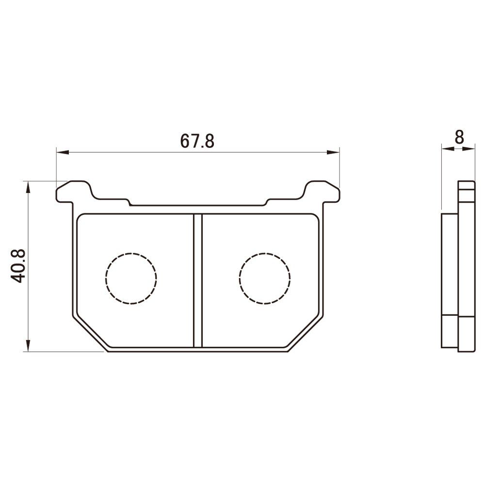 迅速発送】デイトナ(Daytona) バイク用 ブレーキパッド 赤パッド