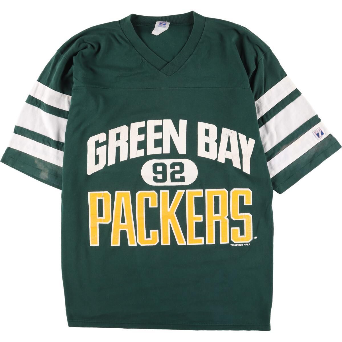 古着 90年代 LOGO7 NFL GREEN BAY PACKERS グリーンベイパッカーズ V 