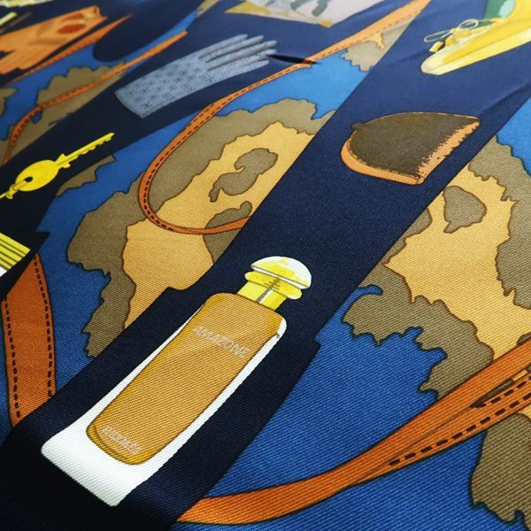 美品　エルメス　シルクスカーフ　カレ90 王の楽園　黄色 HERMES - 美品 エルメス HERMES スカーフ カレ90 Eperon d'or
