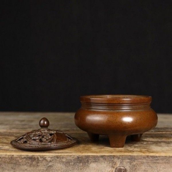 新品】銅器 香炉 三足鼎 茶道具 香道具 装飾品 工芸品 置物