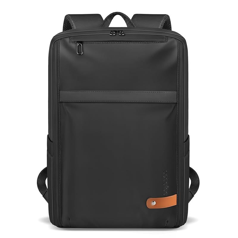 ecoofee リュック ビジネスリュック メンズ 防水 軽量 大容量 バックパック リュックサック 15.6インチ PCリュック サイドポケット付き タウンリュック おしゃれ 人気 盗難防止 通勤 通学 出張 旅行 ブラック 防災 0