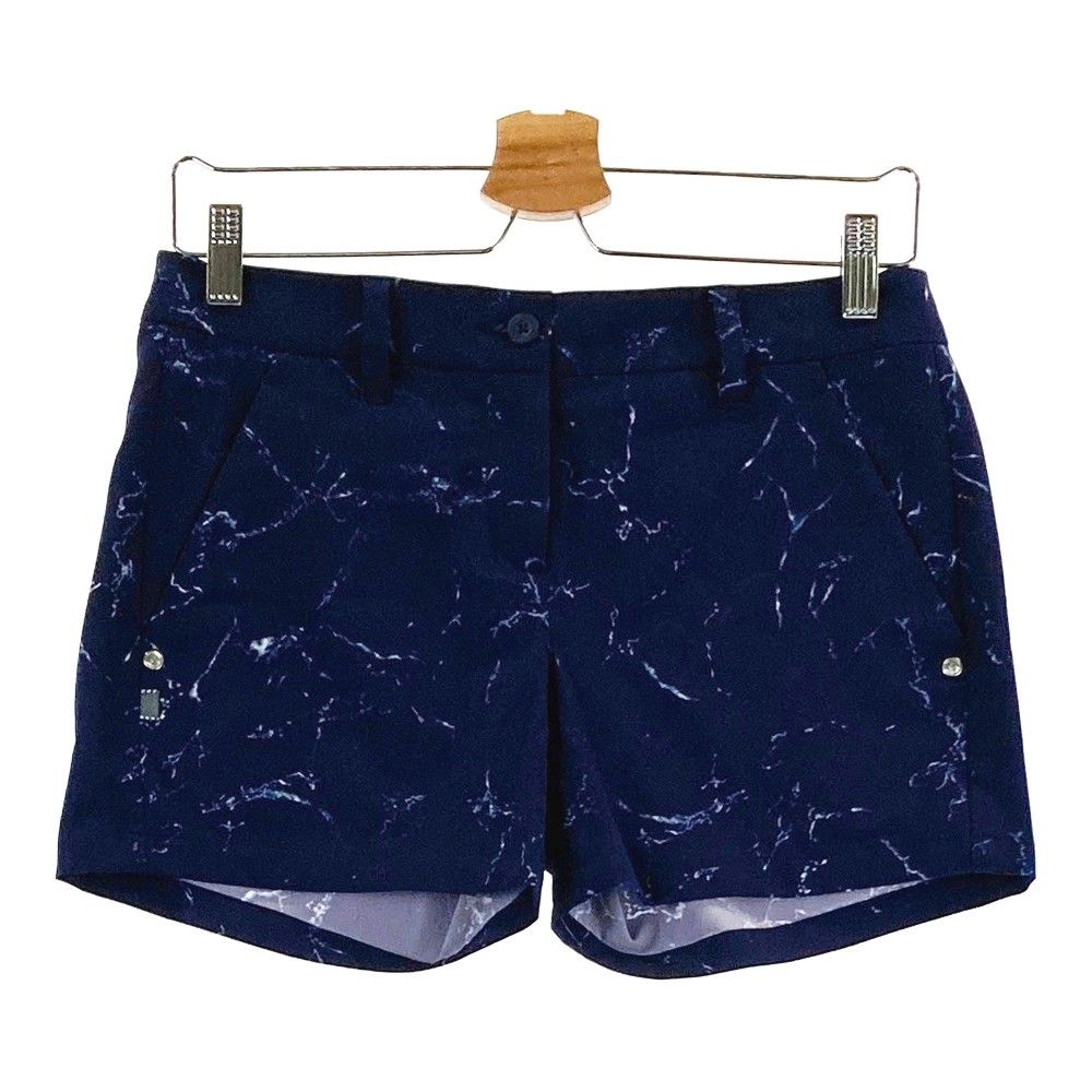 サイズ XS BRIEFING GOLF ブリーフィング モデル ショートパンツ 総柄 ネイビー系 240101228449 ゴルフウェア レディース ストスト
