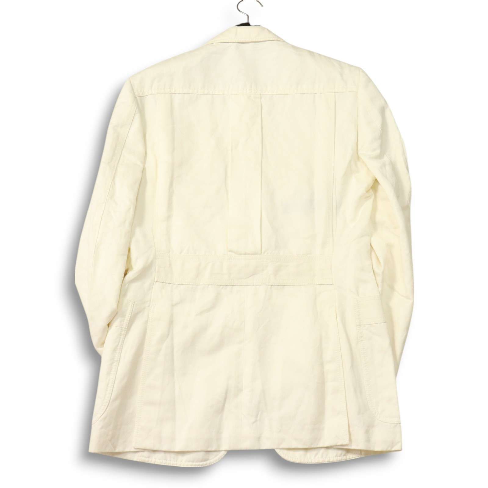 GUCCI グッチ 春夏☆ 麻 リネン&コットン テーラード ジャケット Sz.46