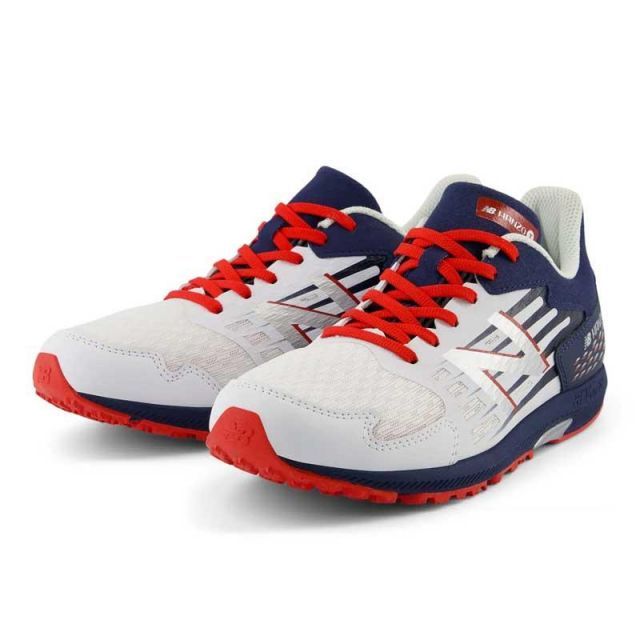 ニューバランス　NB Hanzo J v6　Lace T6　ジュニア　ランニングシューズ　new balance　ランシュー　YPHANZT6 M　WHITE/NAVY　6900