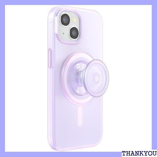 PopSockets Japan - ポップソケッツ ジャパン PopCase iPhone 15 オパール スーパー クリア MagSafeラウンドポップグリップ付き ポップケース 1386